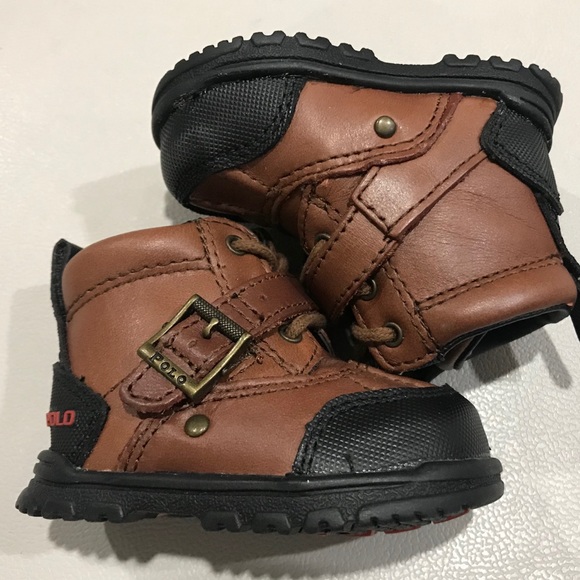 Polo Ralph Lauren Infant Booties Size 0 - Picture 5 of 8